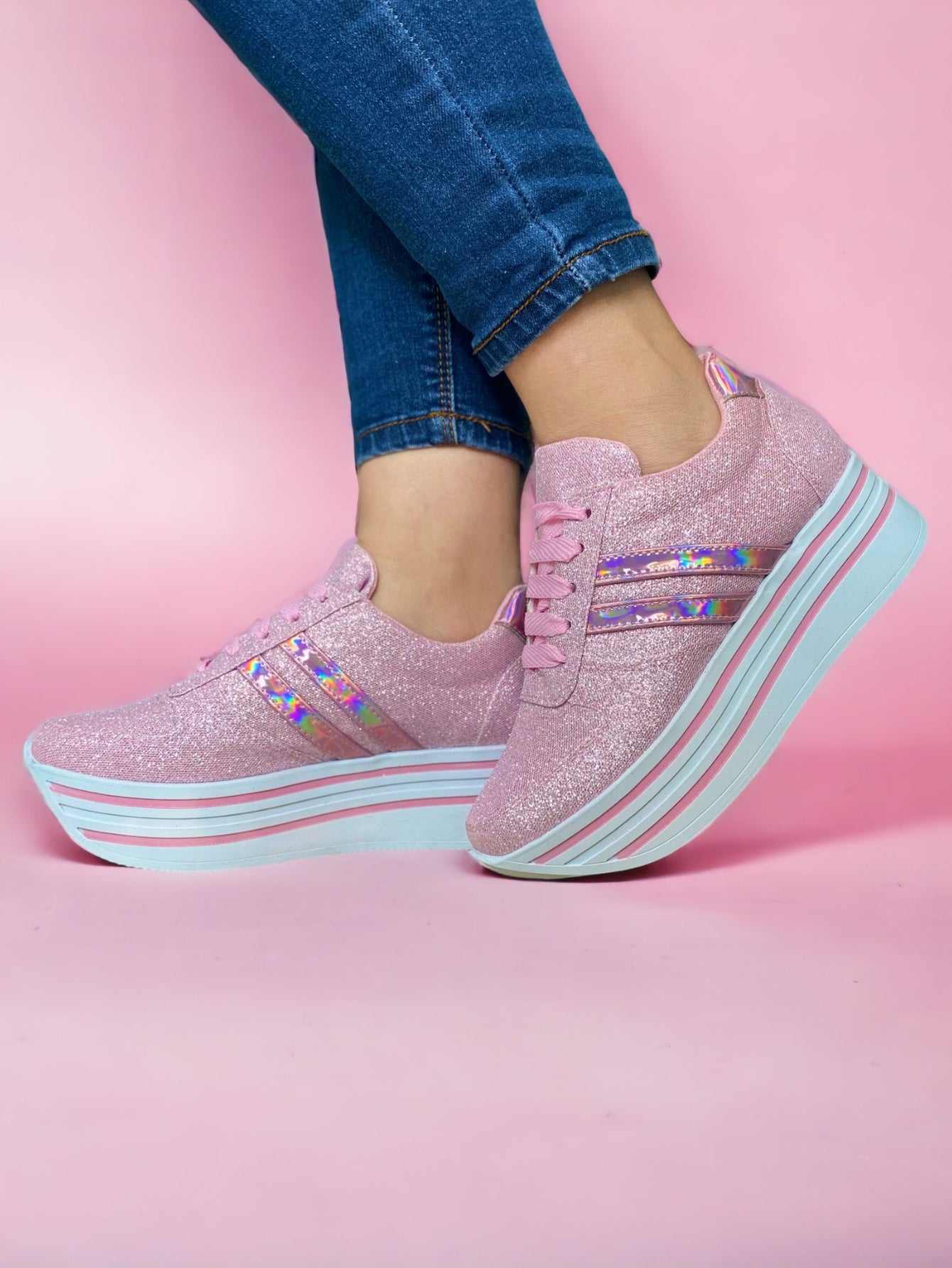 Vizzano Flatform TÃªnis Vizzano Rose Tenis Vizzano Flatform Rose