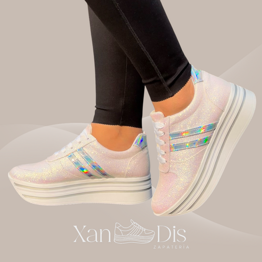 TENIS DE PLATAFORMA BOREAL GLITTER