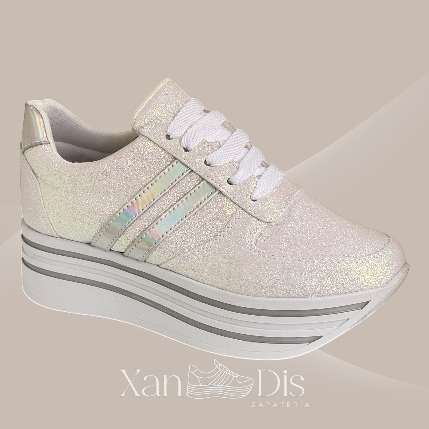 TENIS DE PLATAFORMA BOREAL GLITTER