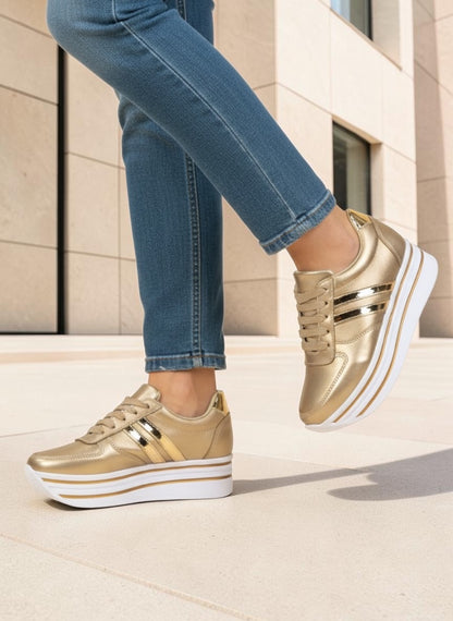 TENIS ROSE GOLD