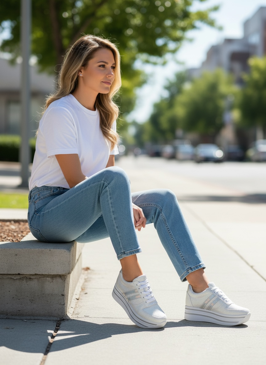 TENIS DE PLATAFORMA BOREAL GLITTER